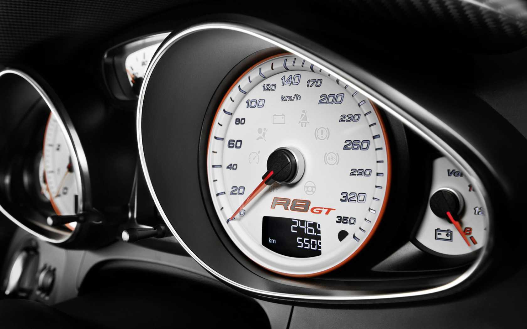 Audi R8 Gt Speedometer wallpaper 1680x1050