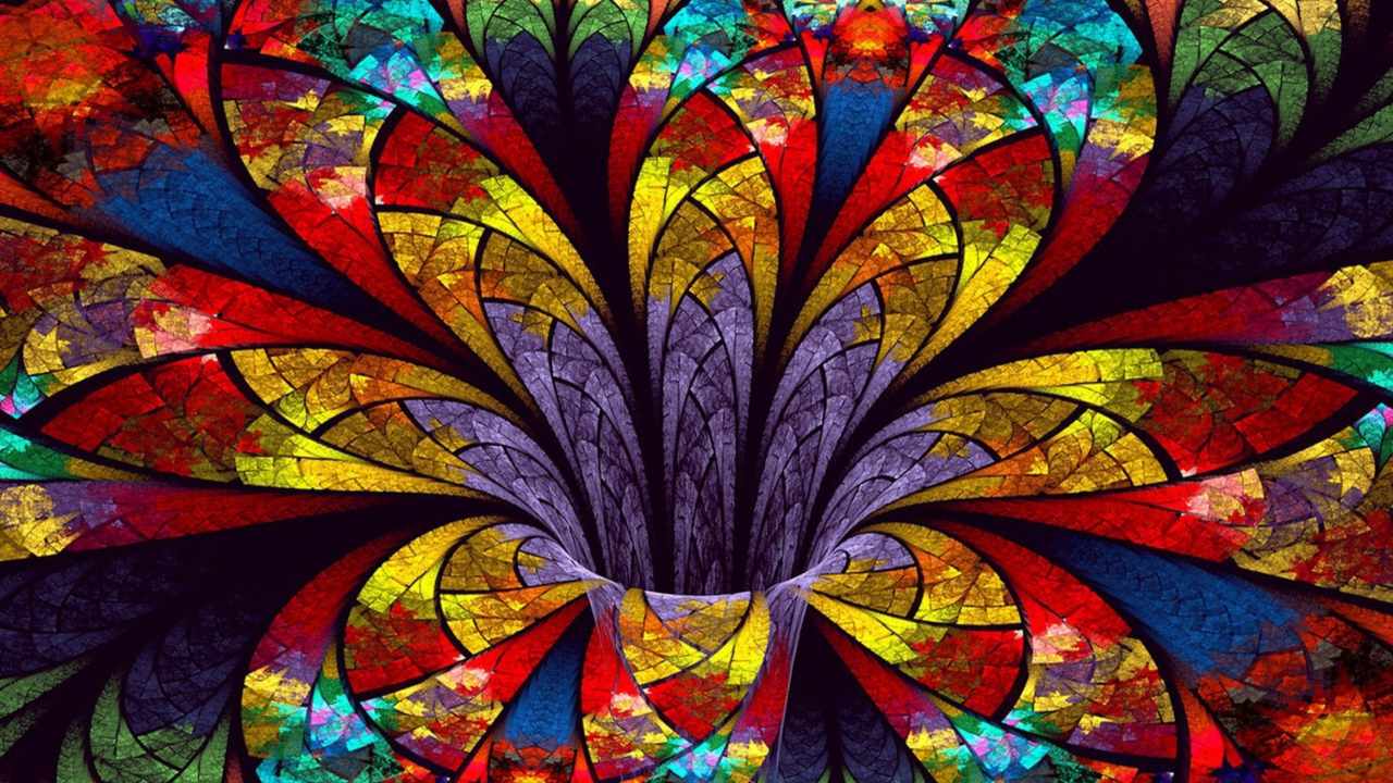 Fractal Flower wallpaper 1280x720