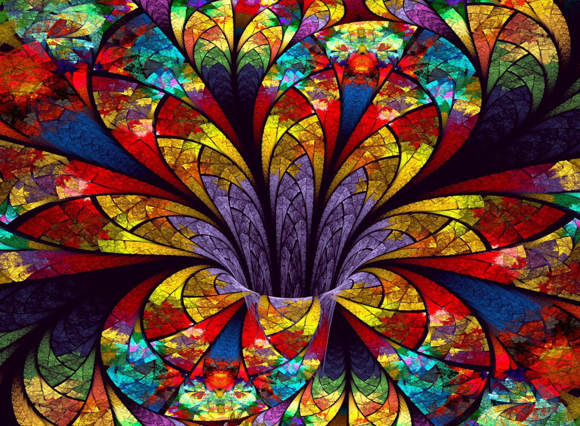 Das Fractal Flower Wallpaper 1920x1408