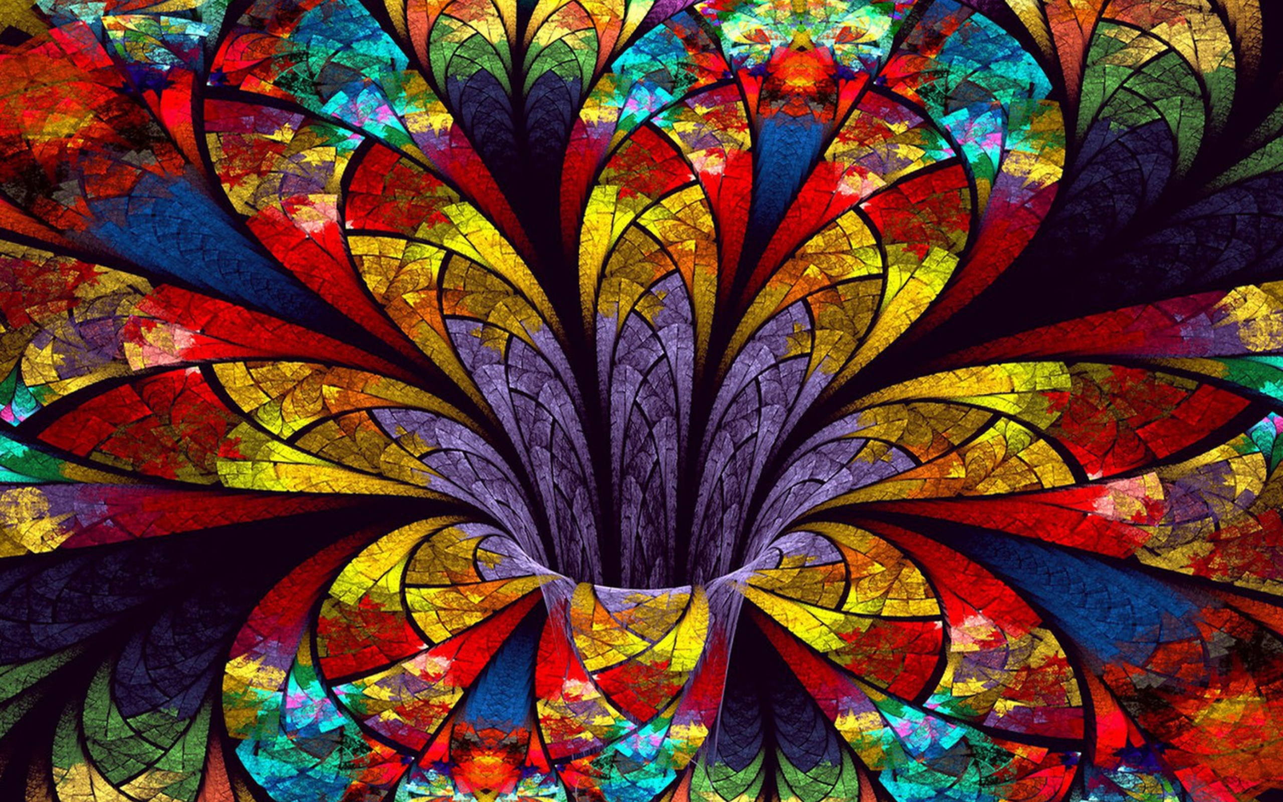 Das Fractal Flower Wallpaper 2560x1600