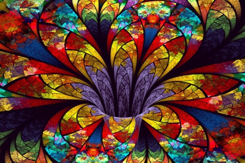 Sfondi Fractal Flower 480x320