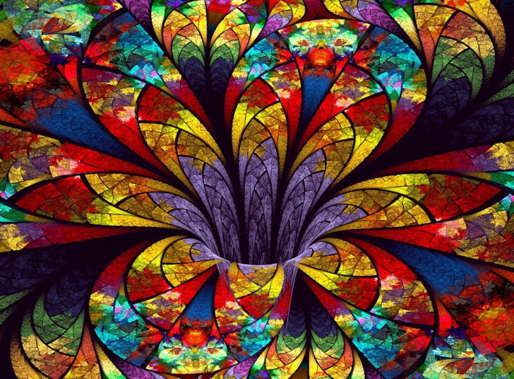 Fondo de pantalla Fractal Flower