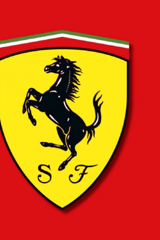 Fondo de pantalla Ferrari Emblem 320x480