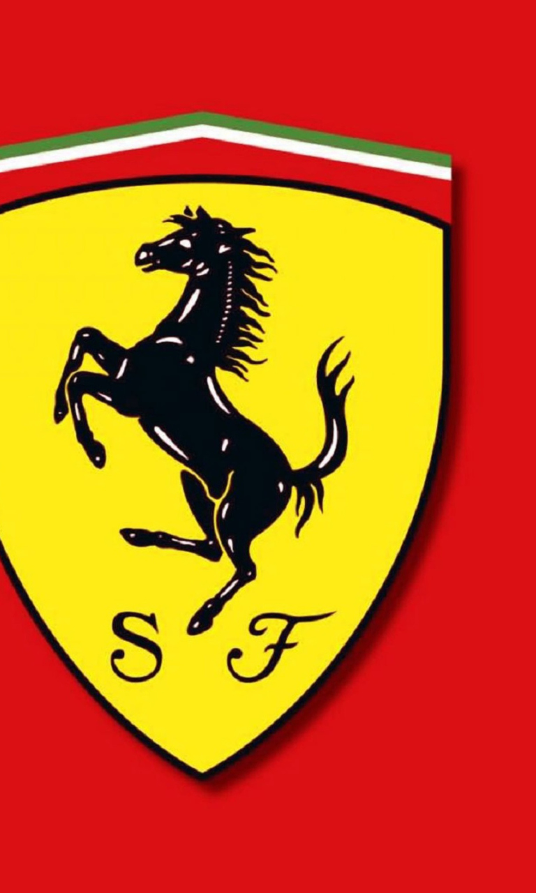 Fondo de pantalla Ferrari Emblem 768x1280