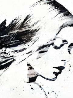Das Catherine Zeta Jones Graffiti Wallpaper 240x320