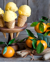 Tangerine Ice Cream wallpaper 176x220