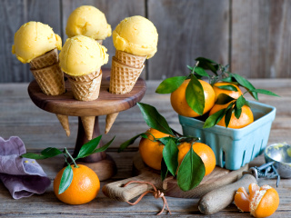 Sfondi Tangerine Ice Cream 320x240