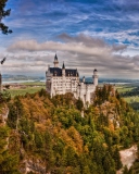 Fondo de pantalla Bavaria Neuschwanstein Castle 128x160