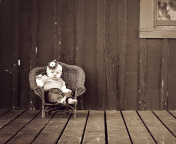 Cute Baby Vintage Style wallpaper 176x144