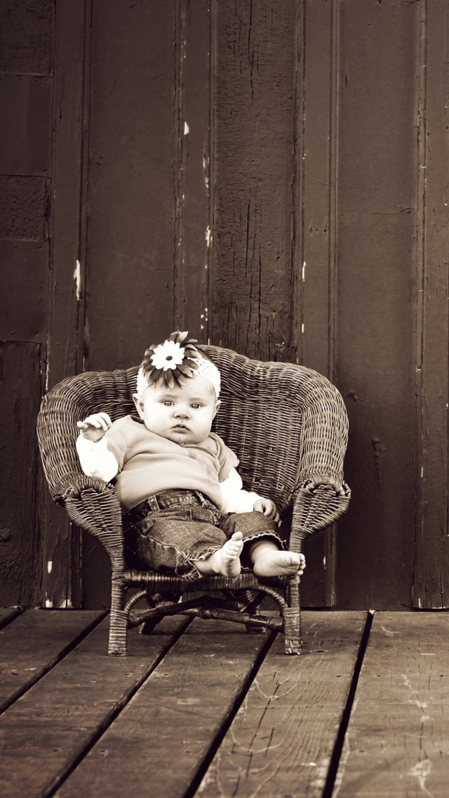 Cute Baby Vintage Style screenshot #1 640x1136