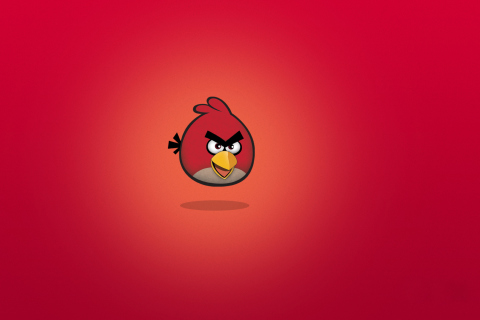 Обои Angry Birds Red 480x320