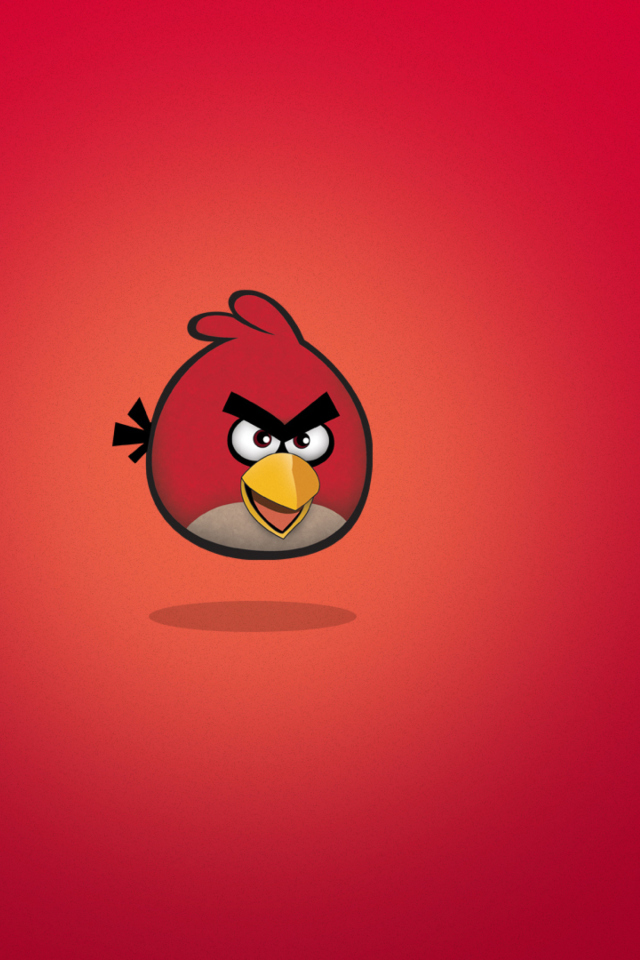 Sfondi Angry Birds Red 640x960