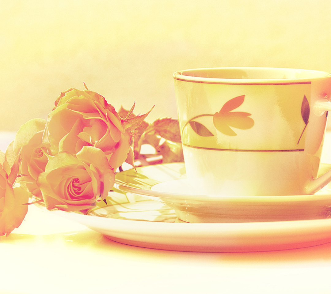 Fondo de pantalla Tea And Roses 1080x960