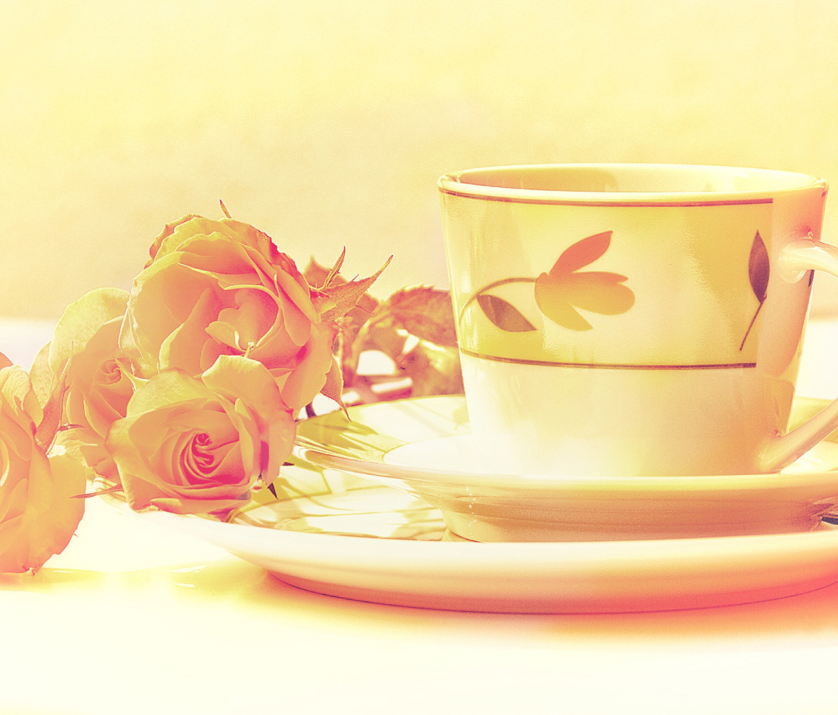 Das Tea And Roses Wallpaper 1200x1024