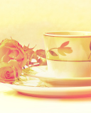 Fondo de pantalla Tea And Roses 128x160