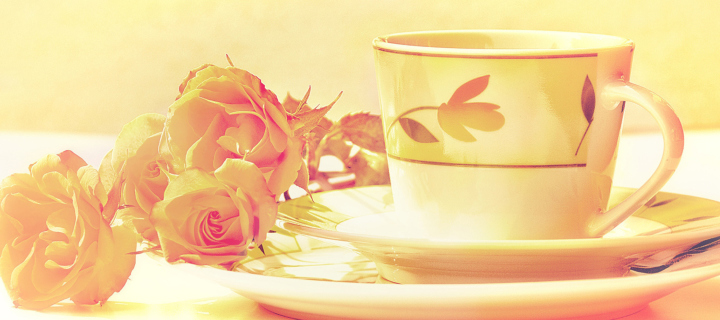 Tea And Roses wallpaper 720x320