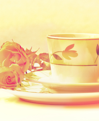 Kostenloses Tea And Roses Wallpaper für iPhone 8 Plus
