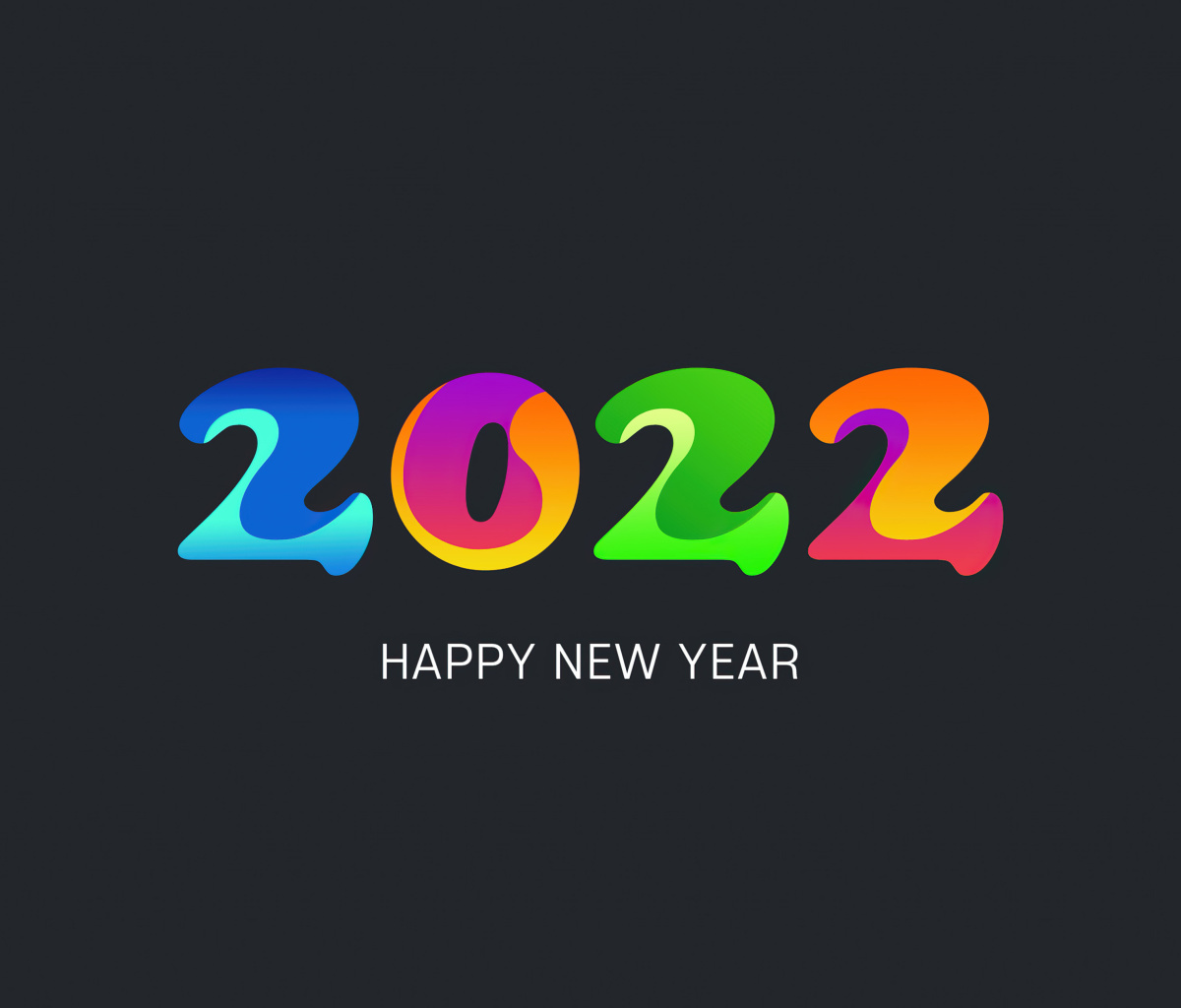 Das Happy new year 2022 Wallpaper 1200x1024