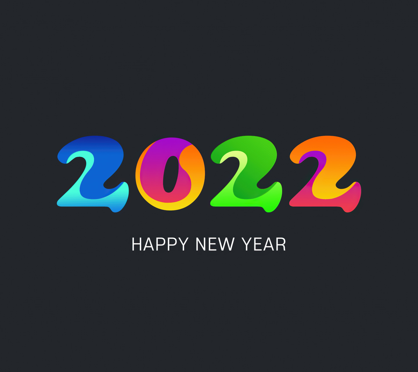 Das Happy new year 2022 Wallpaper 1440x1280