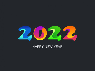 Das Happy new year 2022 Wallpaper 320x240