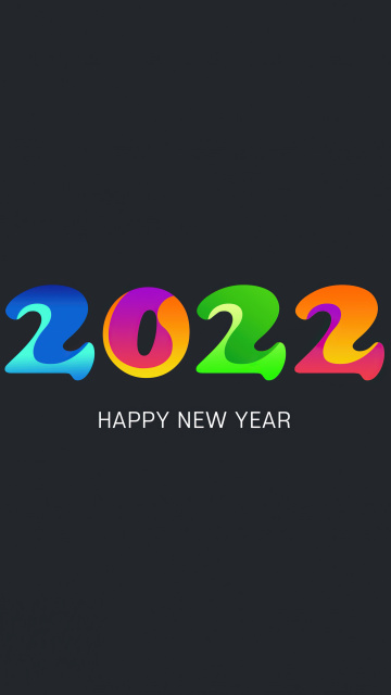 Обои Happy new year 2022 360x640