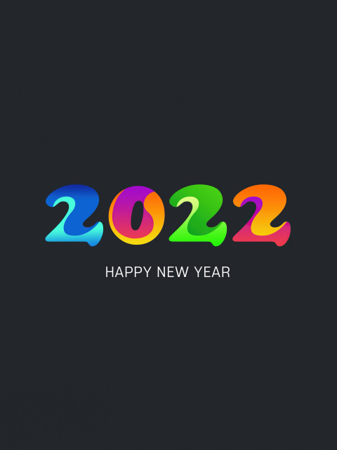Обои Happy new year 2022 480x640