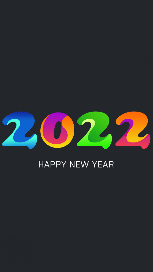 Обои Happy new year 2022 640x1136