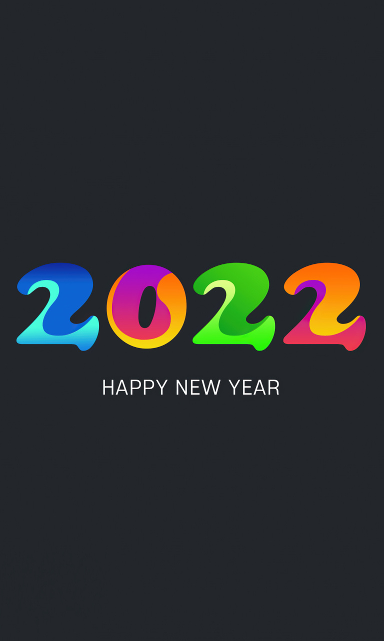 Das Happy new year 2022 Wallpaper 768x1280