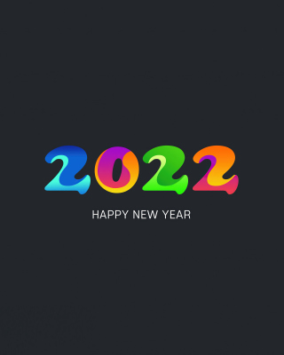 Happy new year 2022 - Obrázkek zdarma pro 240x400