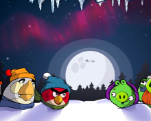 Screenshot №1 pro téma Angry Bird Christmas 220x176