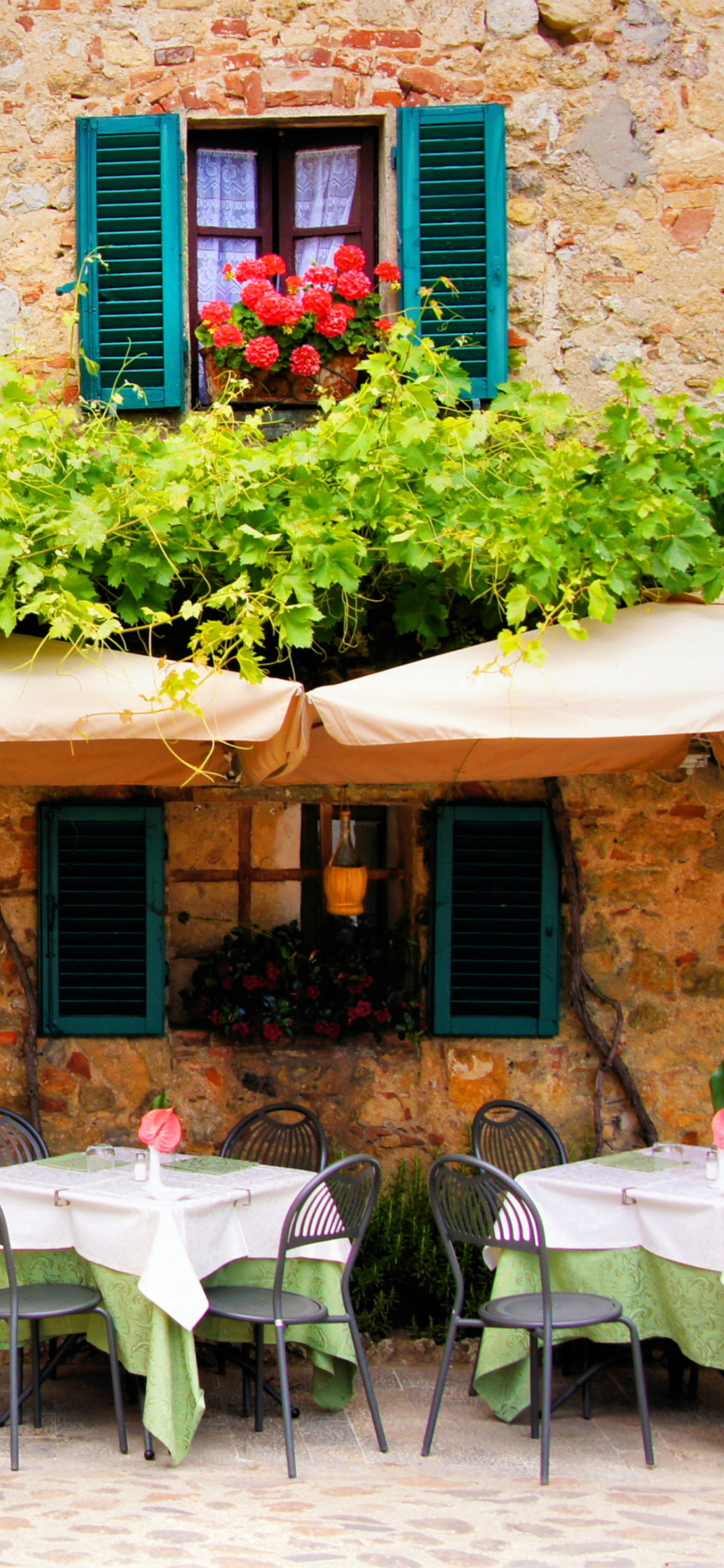 Tavern In Italy wallpaper 1170x2532