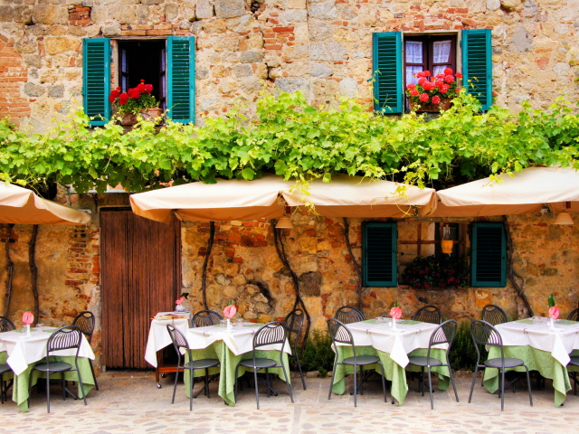 Обои Tavern In Italy 640x480
