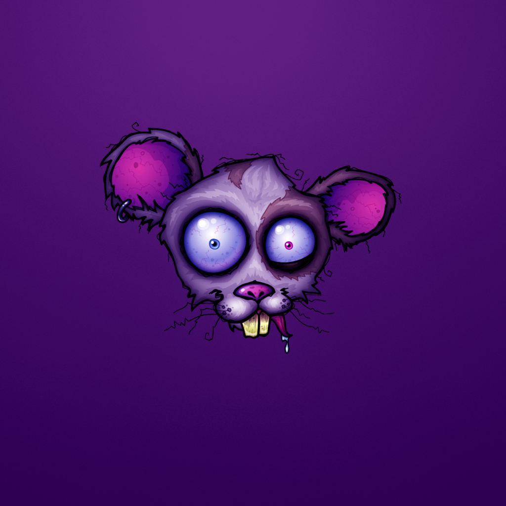 Crazy Mouse wallpaper 1024x1024