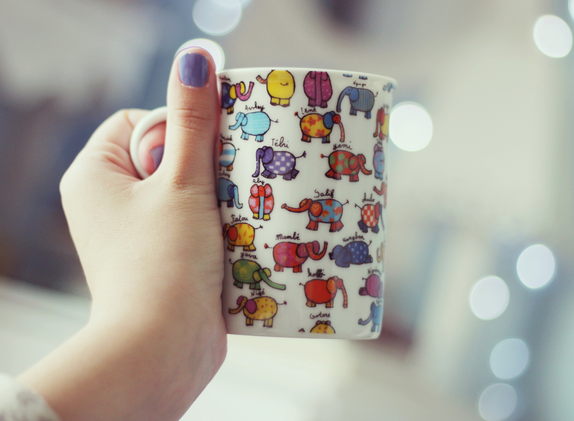 Screenshot №1 pro téma Funny Mug With Elephants 1920x1408