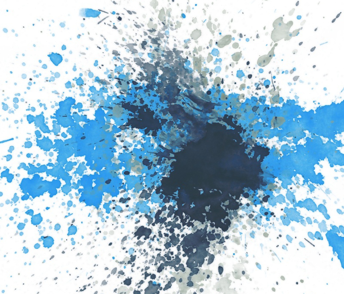 Screenshot №1 pro téma Splashes Of Blue 1200x1024