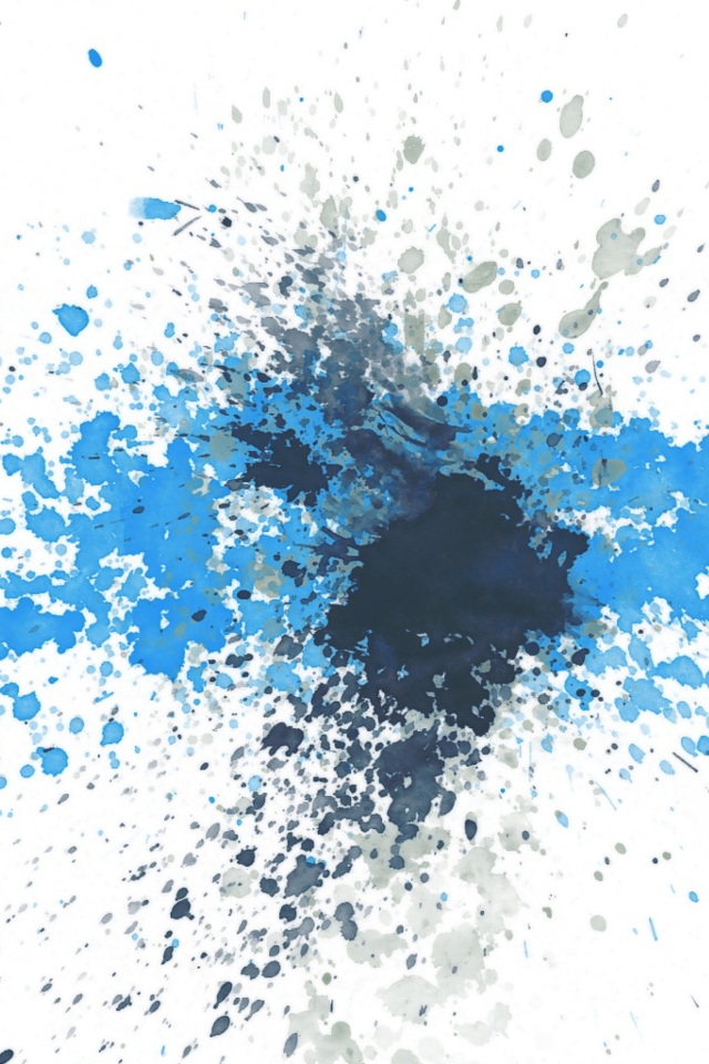 Das Splashes Of Blue Wallpaper 640x960
