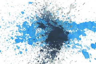 Splashes Of Blue Picture for Android, iPhone and iPad