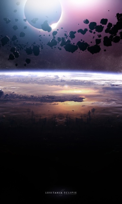 Asteroids Eclipse screenshot #1 240x400