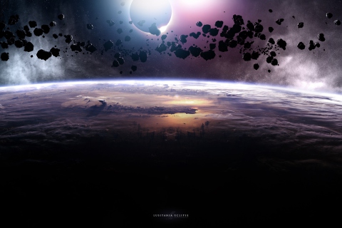 Asteroids Eclipse screenshot #1 480x320