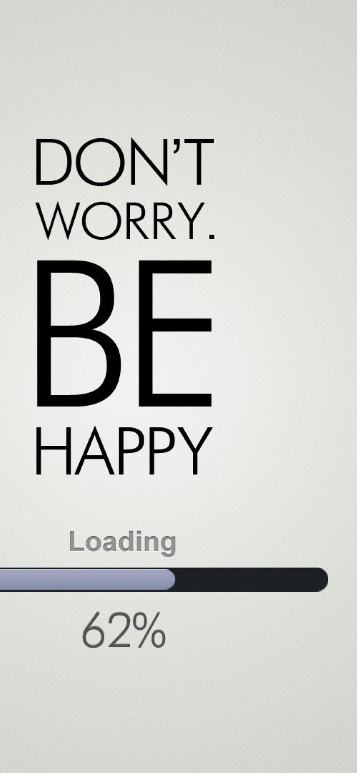 Das Don't Worry Be Happy Wallpaper 1170x2532