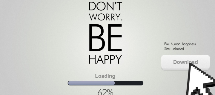 Обои Don't Worry Be Happy 720x320