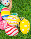 Easter Eggs and Nest wallpaper 128x160