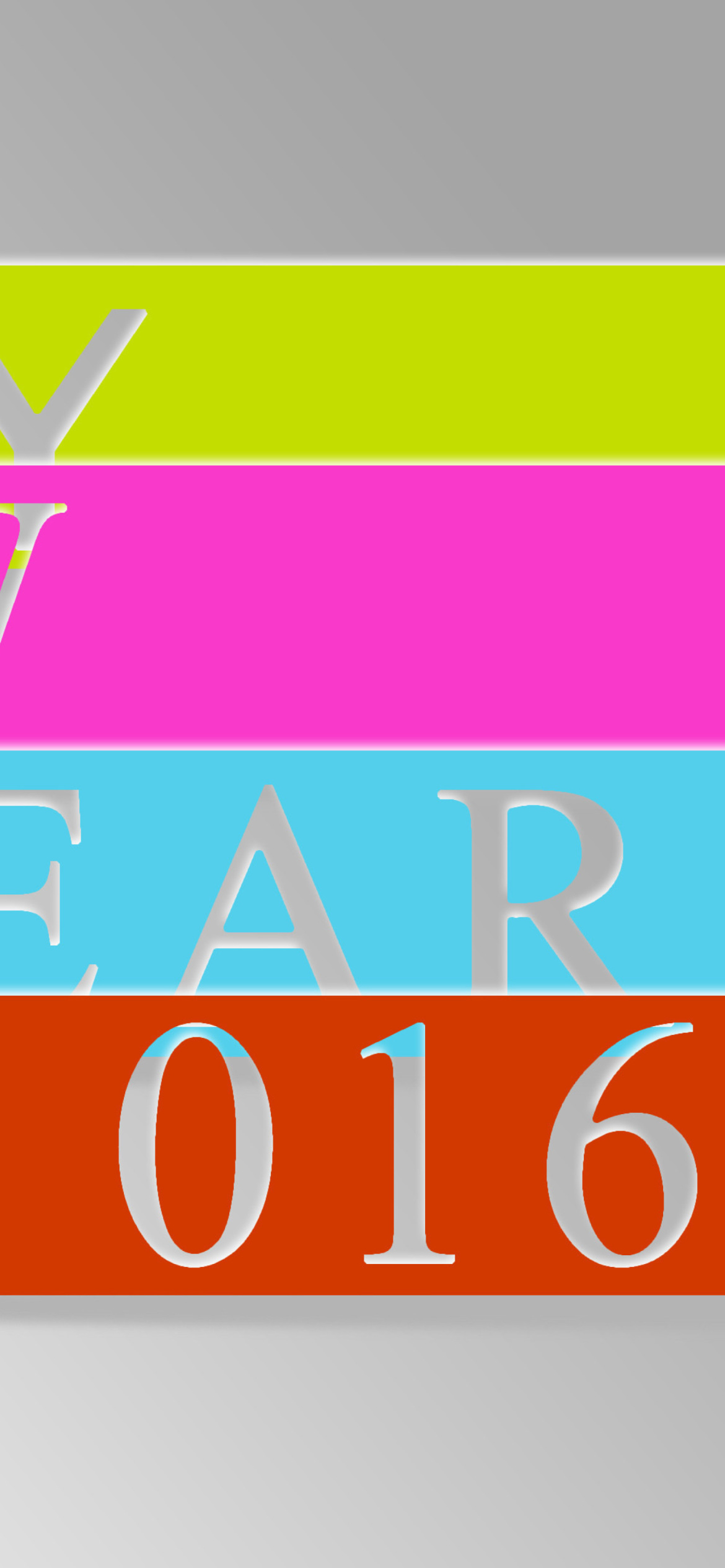 Screenshot №1 pro téma Happy New Year 2016 Colorful 1170x2532