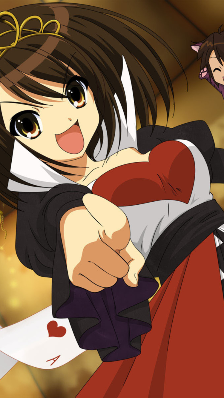 Screenshot №1 pro téma The Melancholy of Haruhi Suzumiya 750x1334