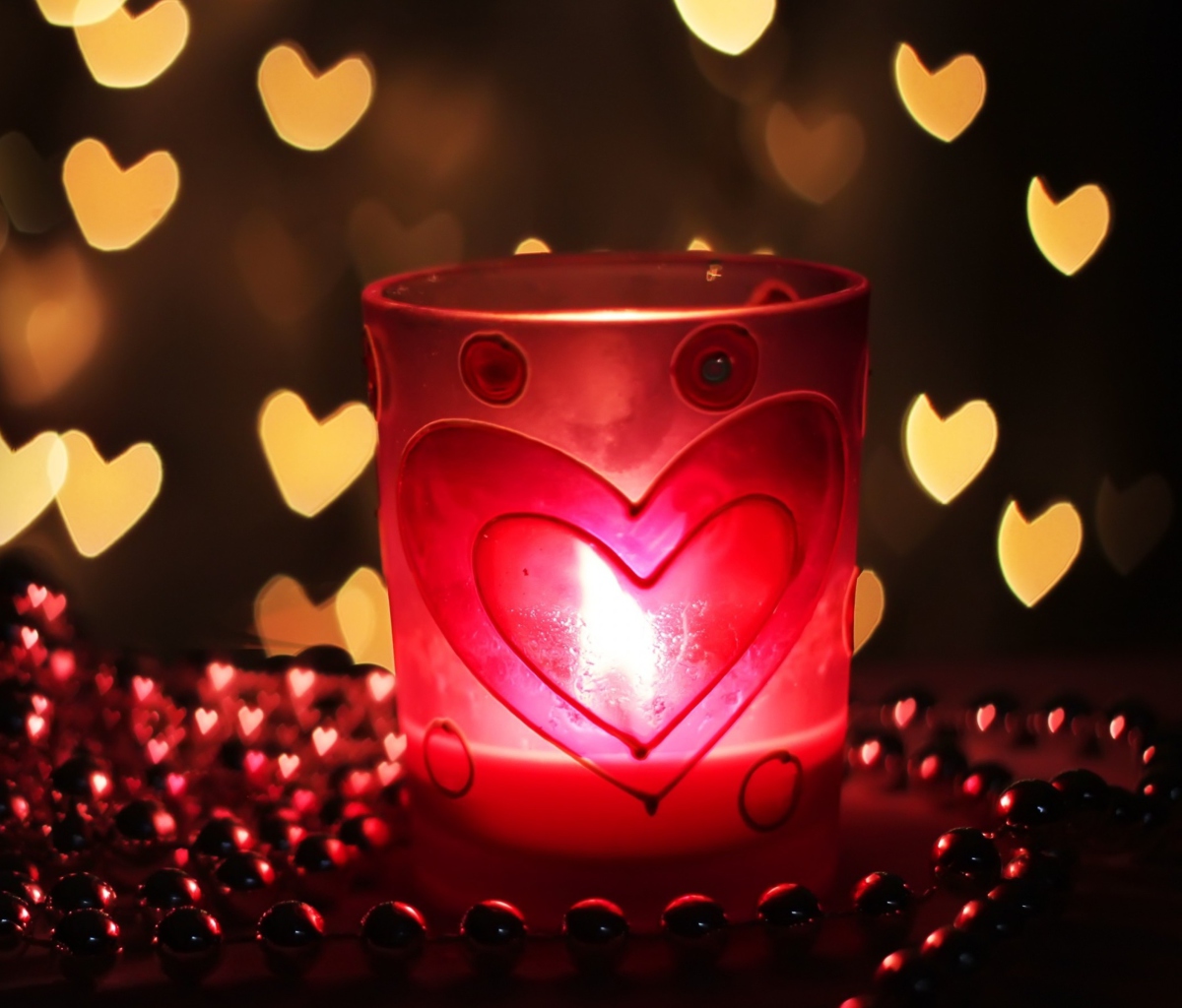 Love Candle wallpaper 1200x1024