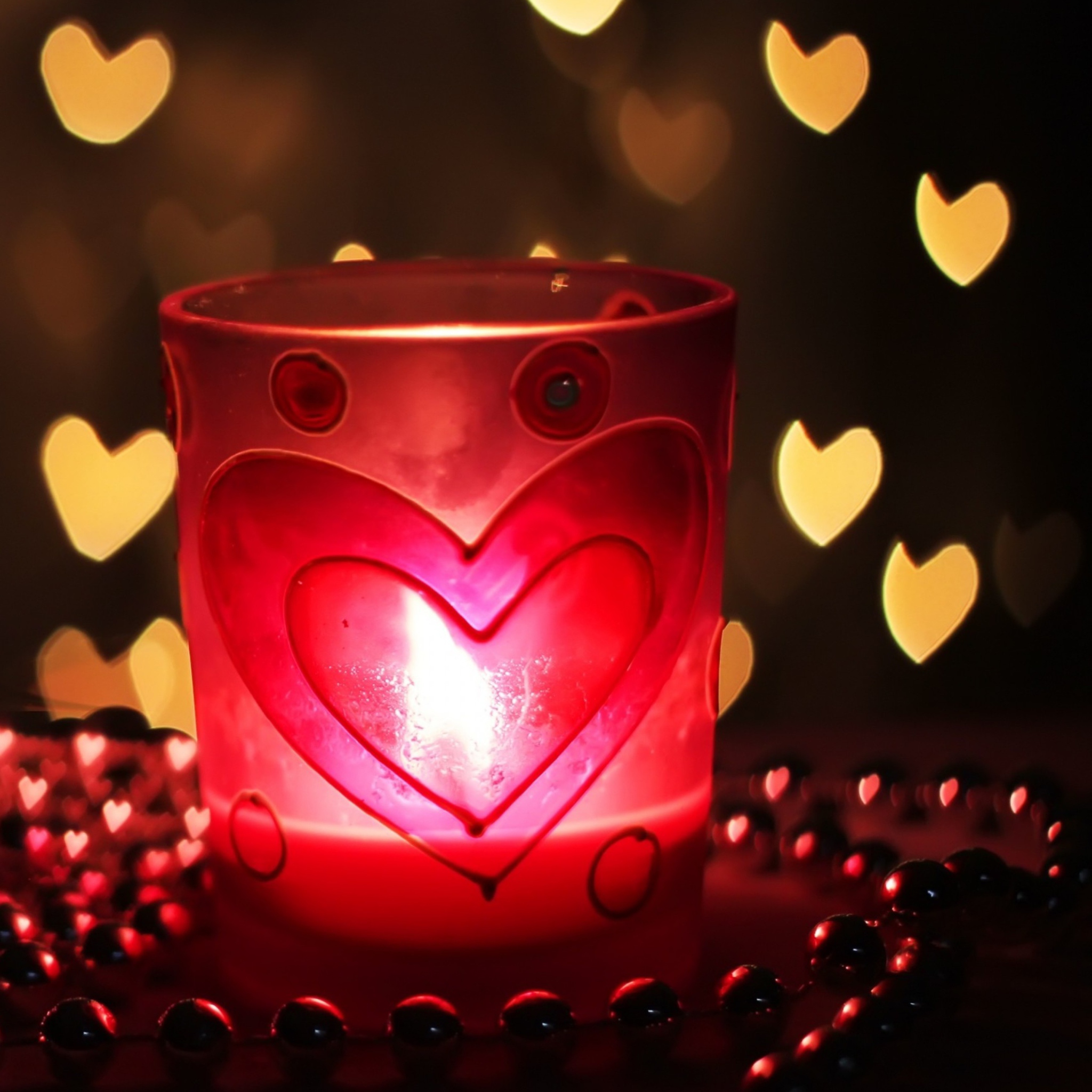Das Love Candle Wallpaper 2048x2048