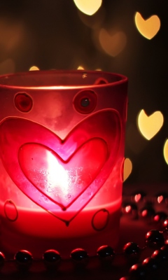 Love Candle wallpaper 240x400