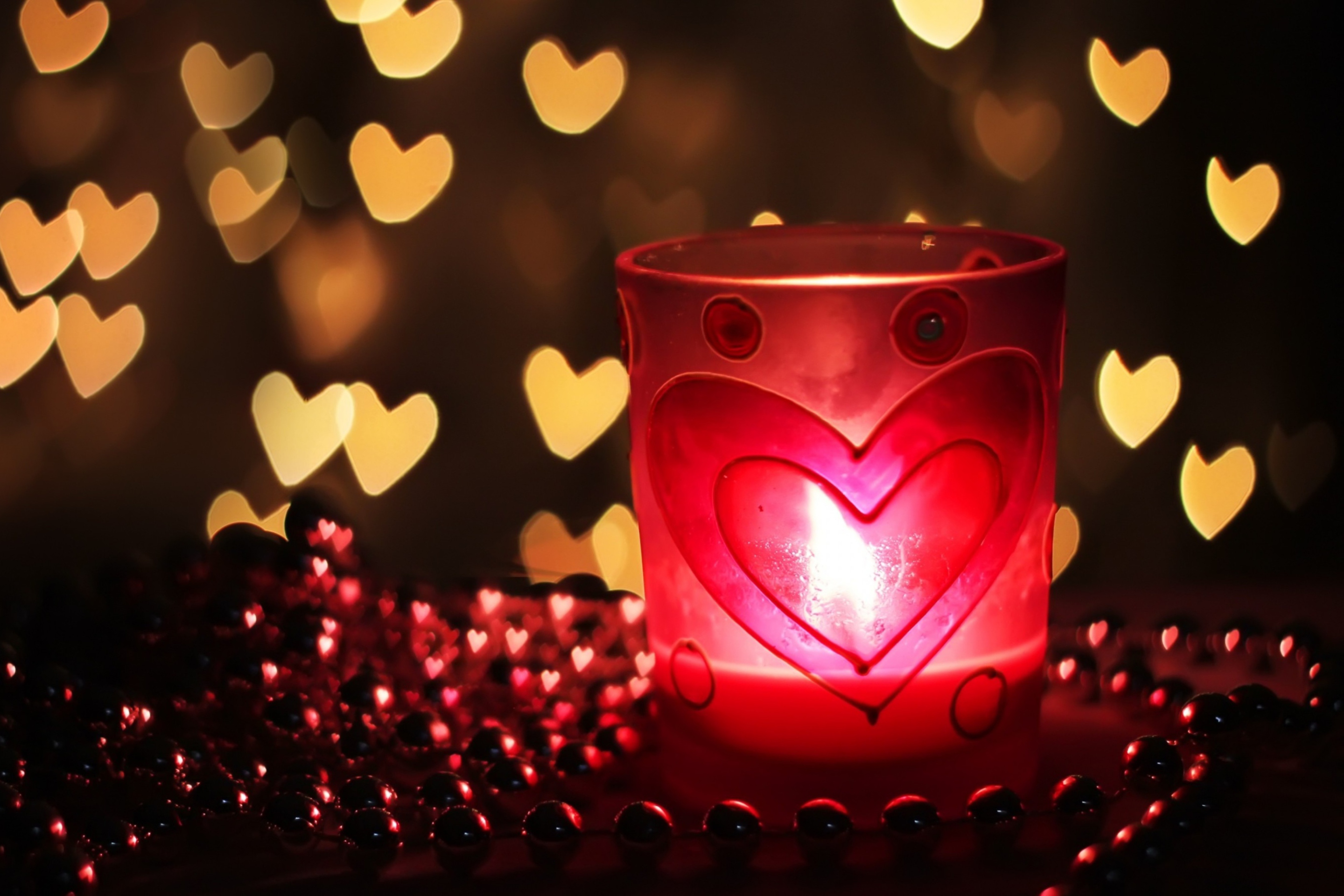 Love Candle wallpaper 2880x1920