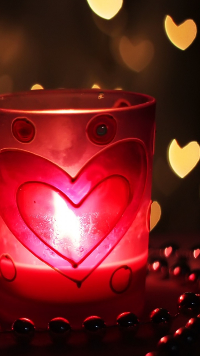 Love Candle wallpaper 640x1136