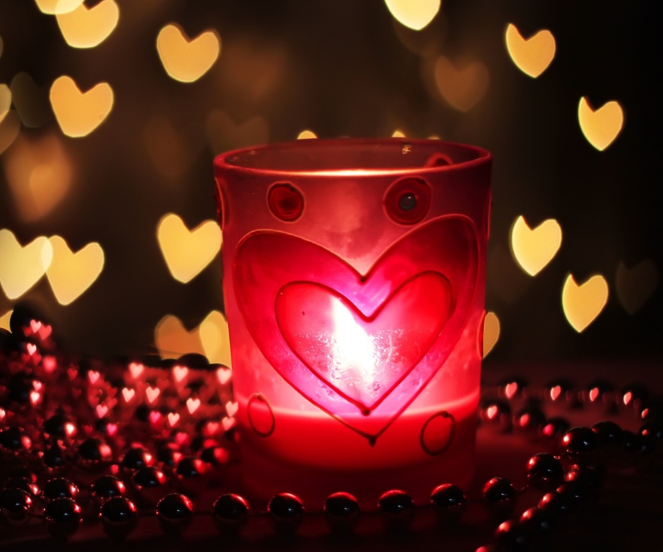 Love Candle wallpaper 960x800
